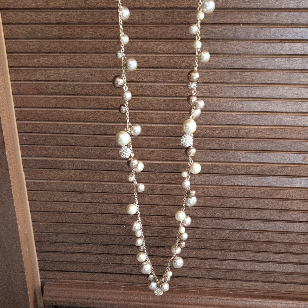 Chaps Multi-Strand Faux Pearl Necklace